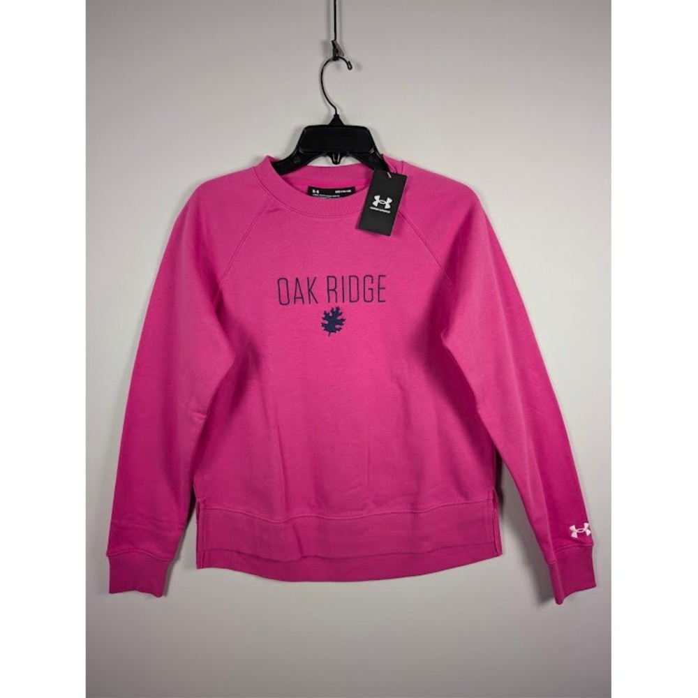 Under Armour Oak Ridge Golf Sweatshirt Womens M Bright Pink Embroidered NEW